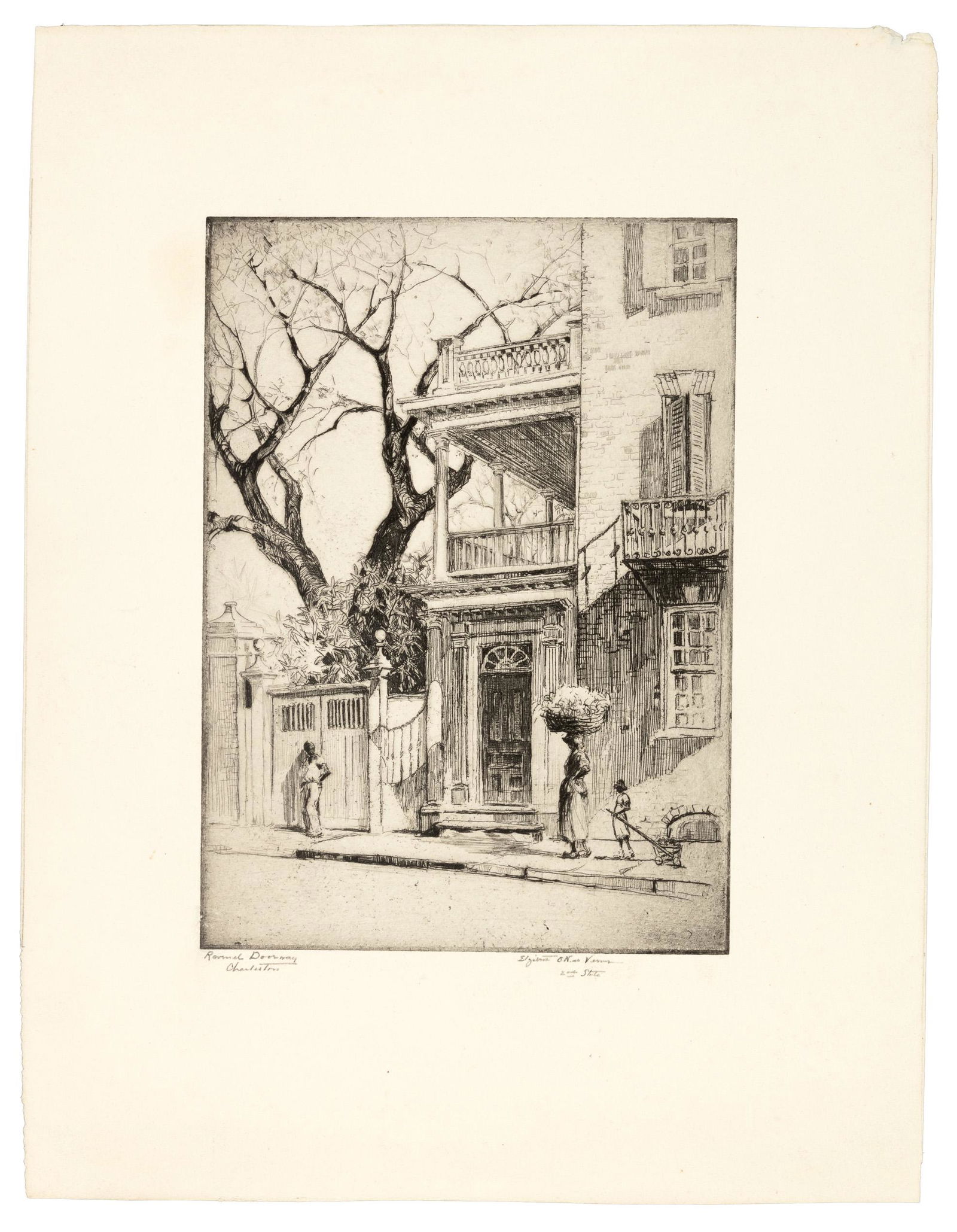 E.O. Verner etching of African Americans in Charleston (1 of 4)