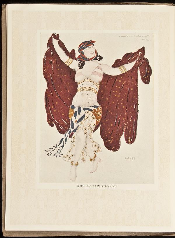 Souvenir Serge de Diaghileff's Ballet Rouse 1916: Title: Souvenir Serge de Diaghileff's Ballet Rouse Author: ** Description: 15 plates in color of costume art by Léon Bakst and others; black and white photograph plates of costumed actors; four adver