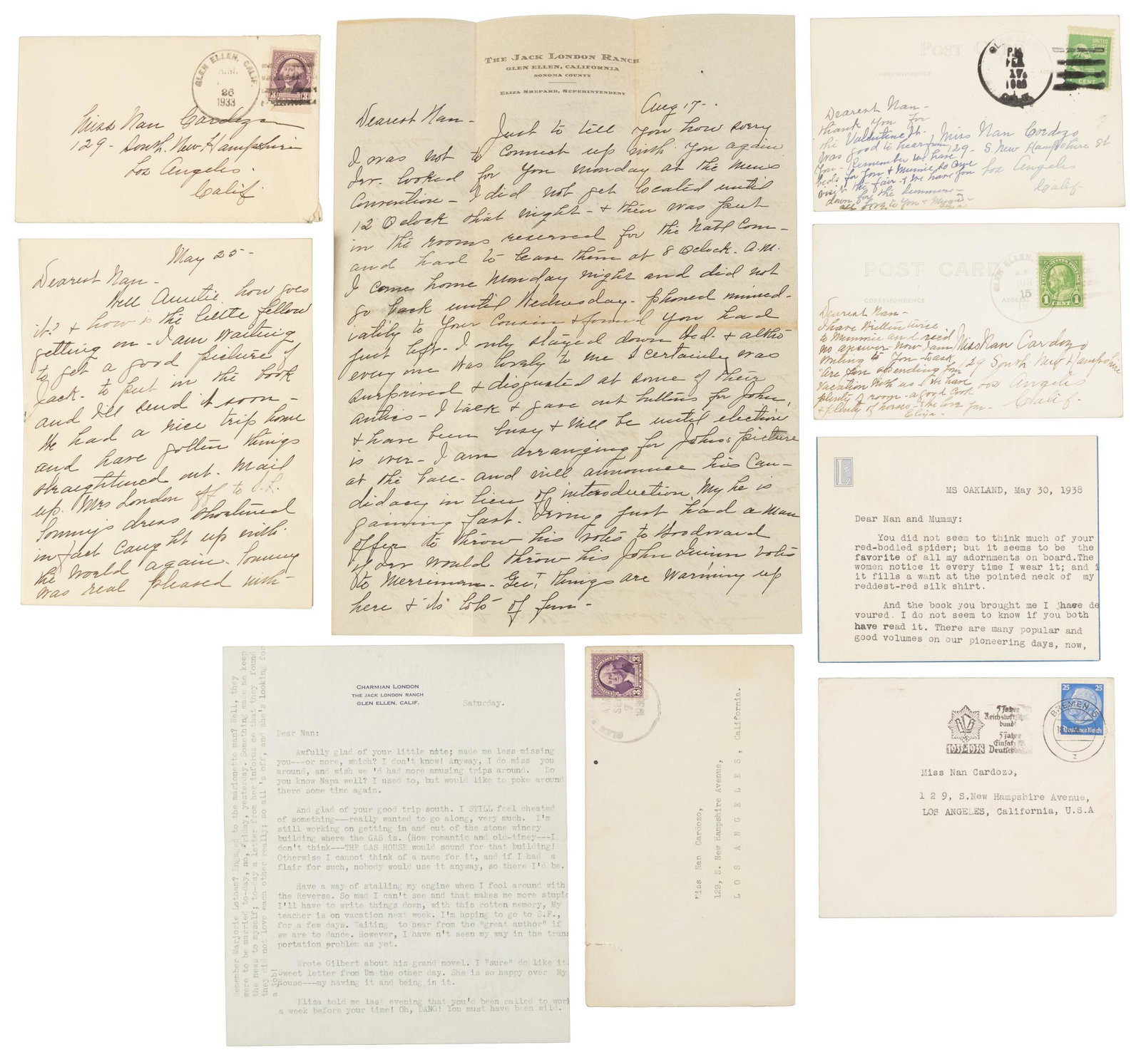 Ephemera from Jack London Ranch 1930s (1 of 7)