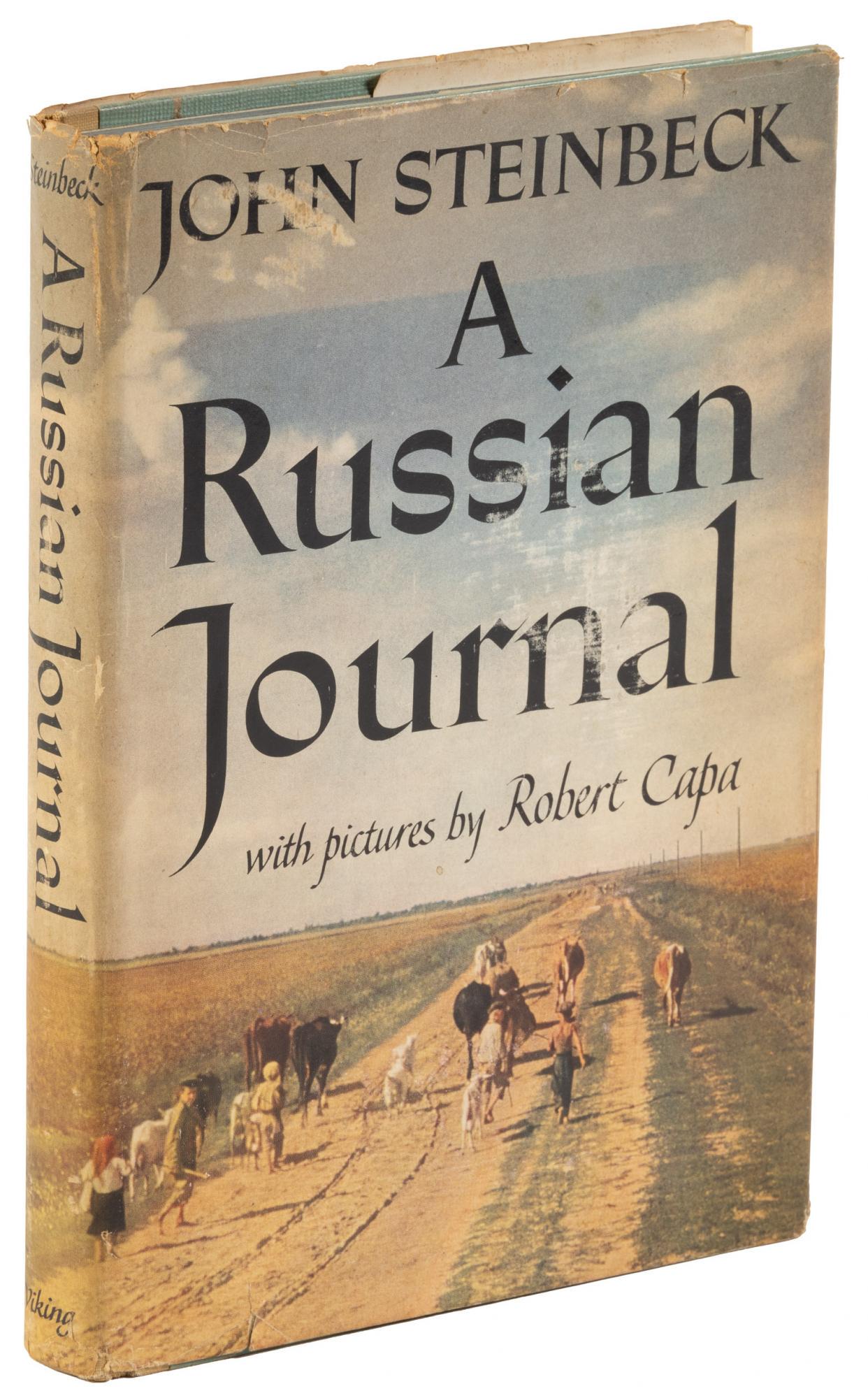 Thomas Steinbeck's copy of A Russian Journal: Heading: Author: Steinbeck, John Title: A Russian Journal Place Published: New York Publisher:The Viking Press Date Published: 1948 Description: Illustrated from 70 photographs