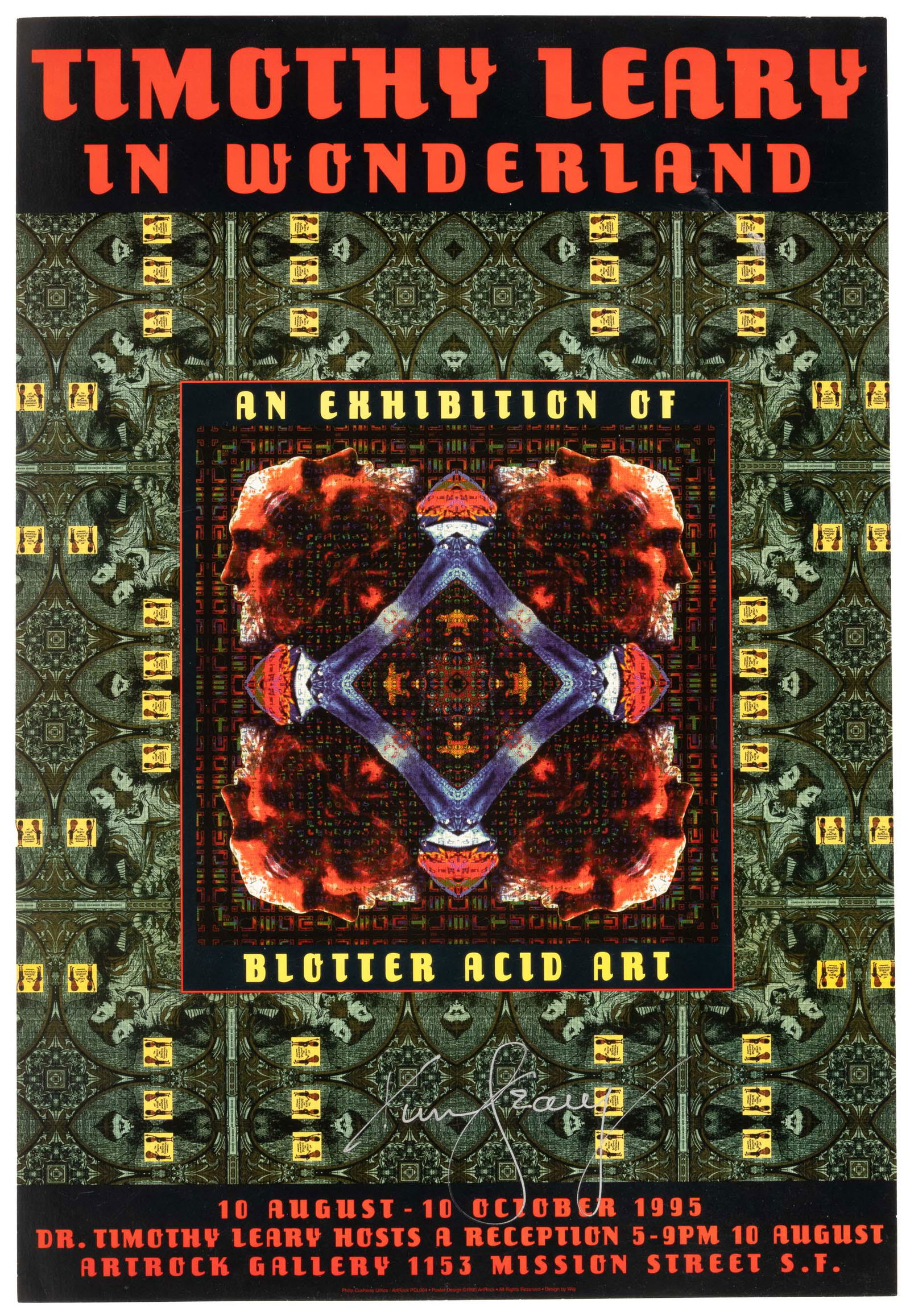 Timothy Leary signed poster (1 of 2)