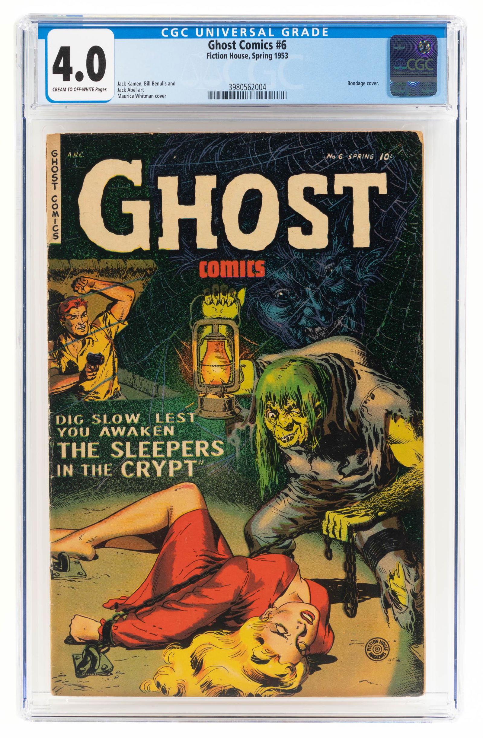GHOST COMICS #6 * CGC 4.0 * Fiction House * WHITMAN *: Heading: Author: Title: GHOST COMICS No. 6 Place Published: Publisher:Fiction House [Indicia: Fiction House Magazines] Date Published: Spring, 1953 Description: CG