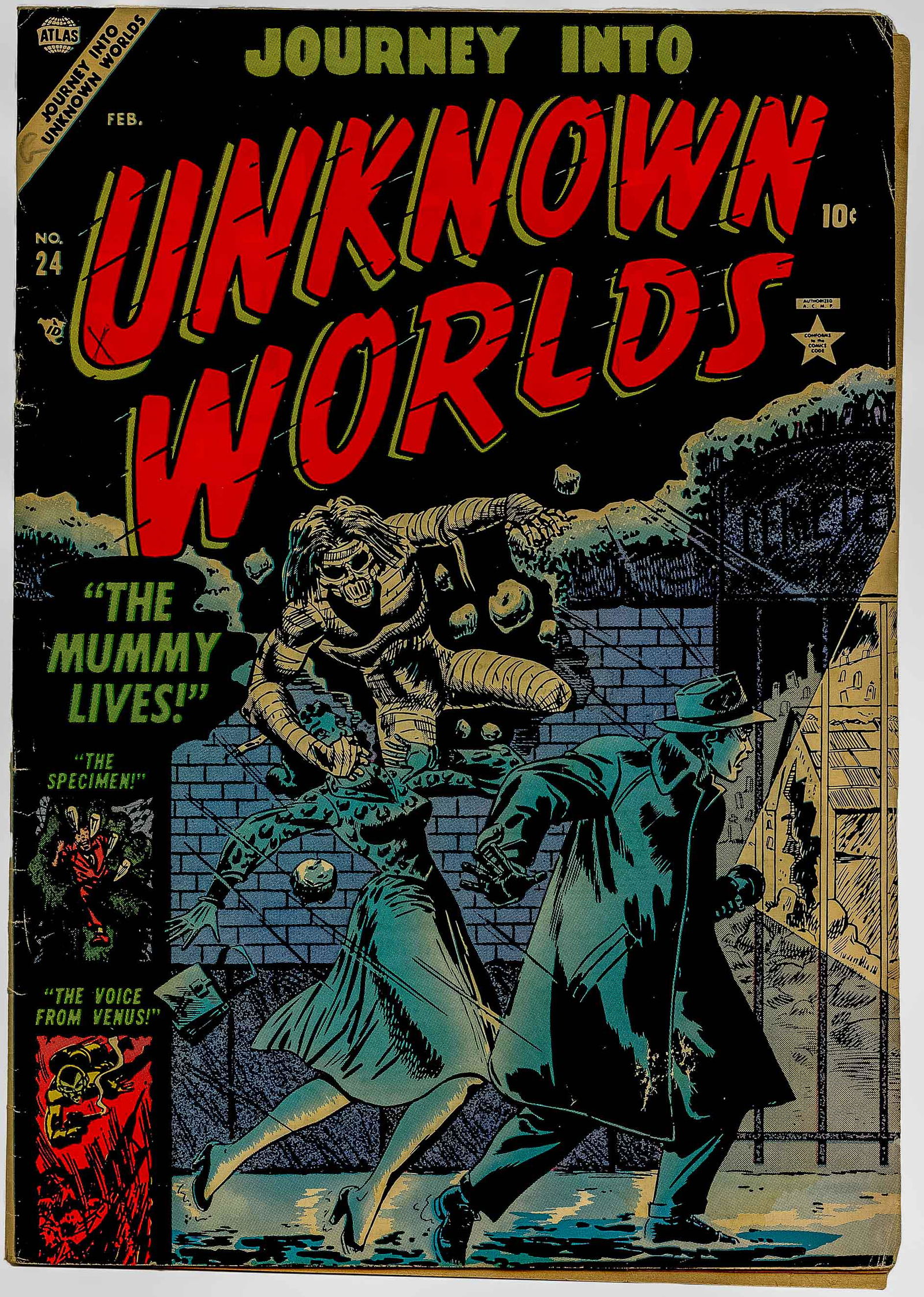 JOURNEY INTO UNKNOWN WORLDS #24 * 4.5 * Rummy vs MUMMY (1 of 3)