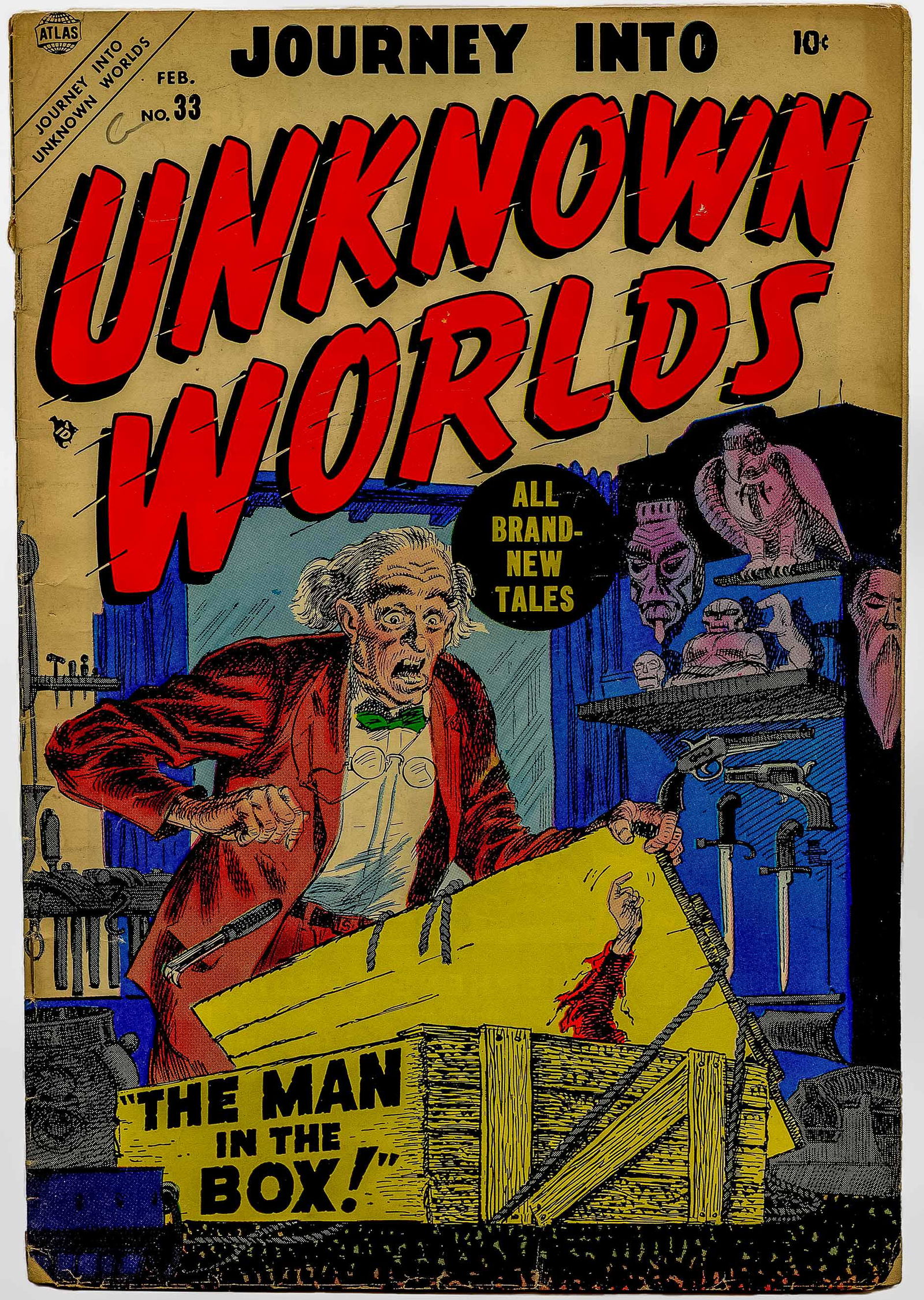 JOURNEY INTO UNKNOWN WORLDS #33 * 3.5 * Carl BURGOS * (1 of 2)