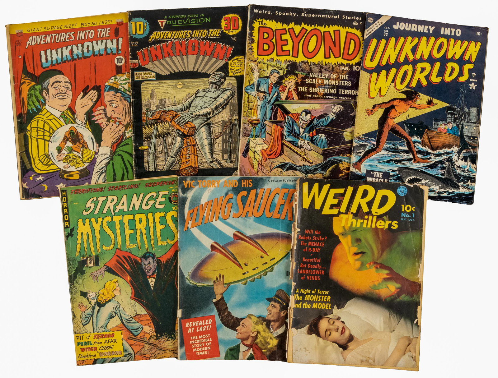 Lot of 7 PRE-CODE HORROR Reading Copies * Superior * (1 of 2)