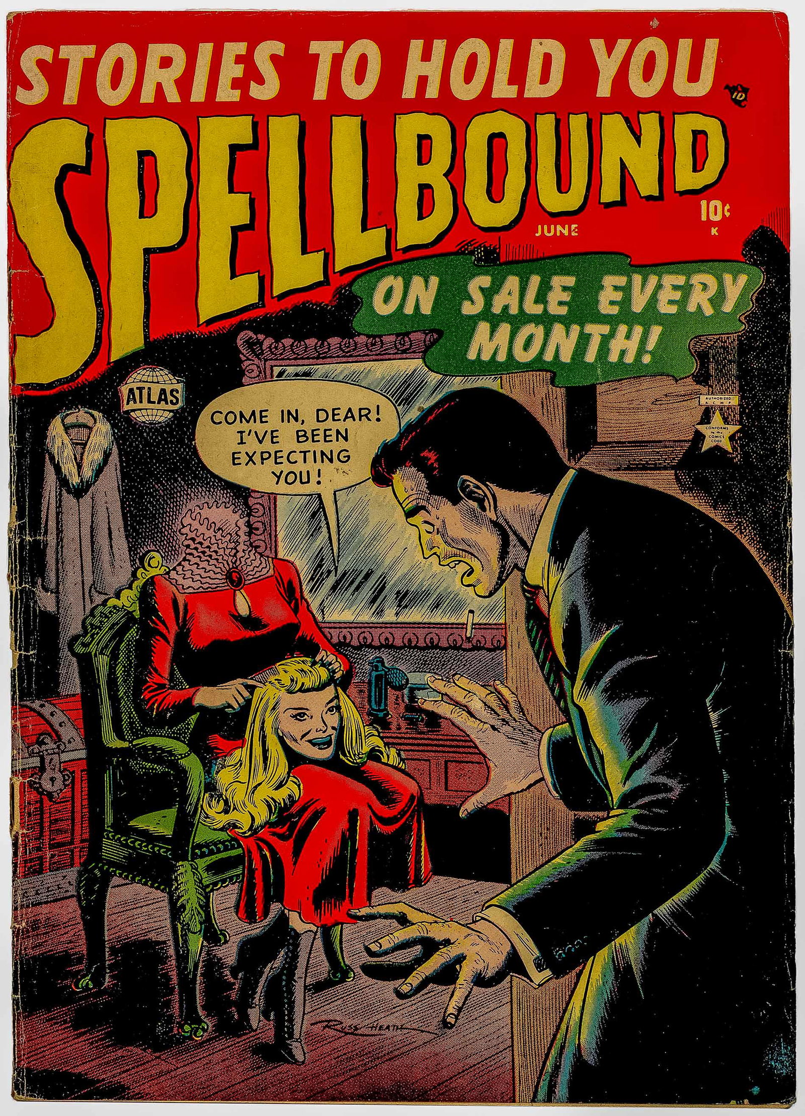 SPELLBOUND #4 * 3.5 * Headless HONEY * Russ HEATH * (1 of 3)