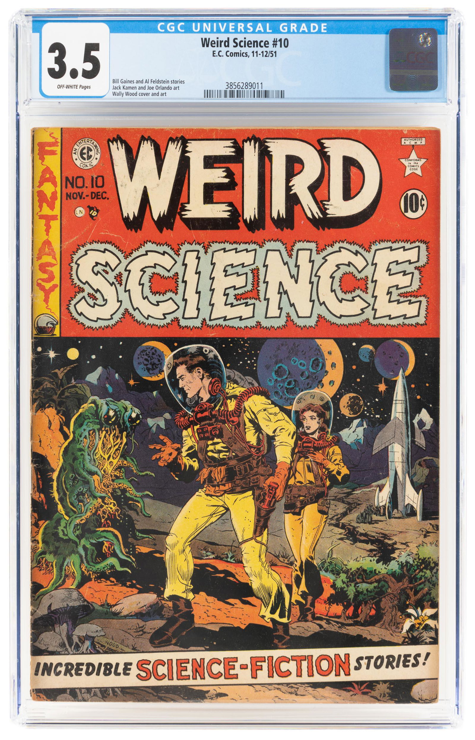 WEIRD SCIENCE #10 * CGC 3.5 * WOOD * Strange Sex-Swap (1 of 2)