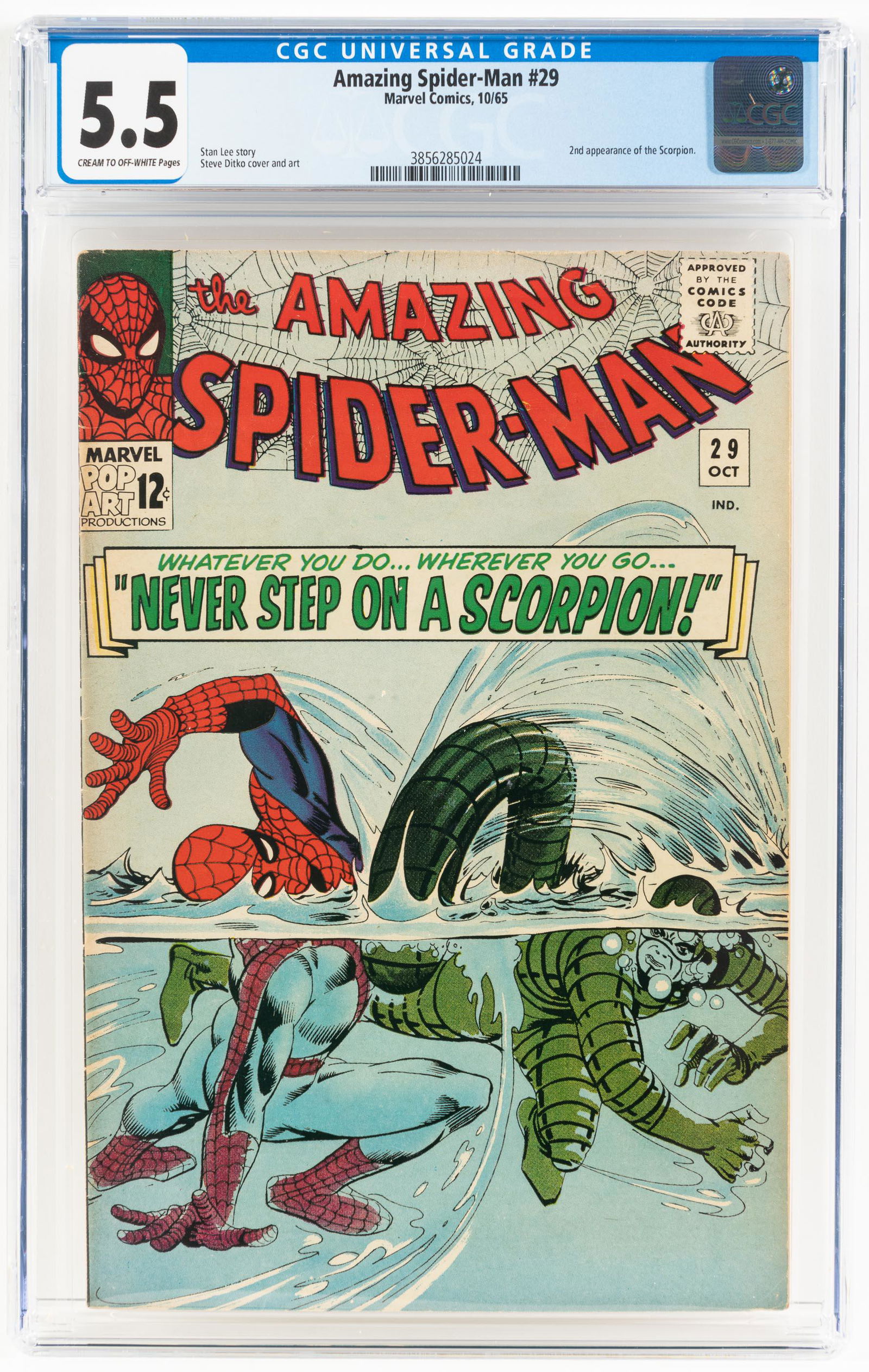 AMAZING SPIDER-MAN #29 * CGC 5.5 * SPIDEY vs SCORPION (1 of 2)