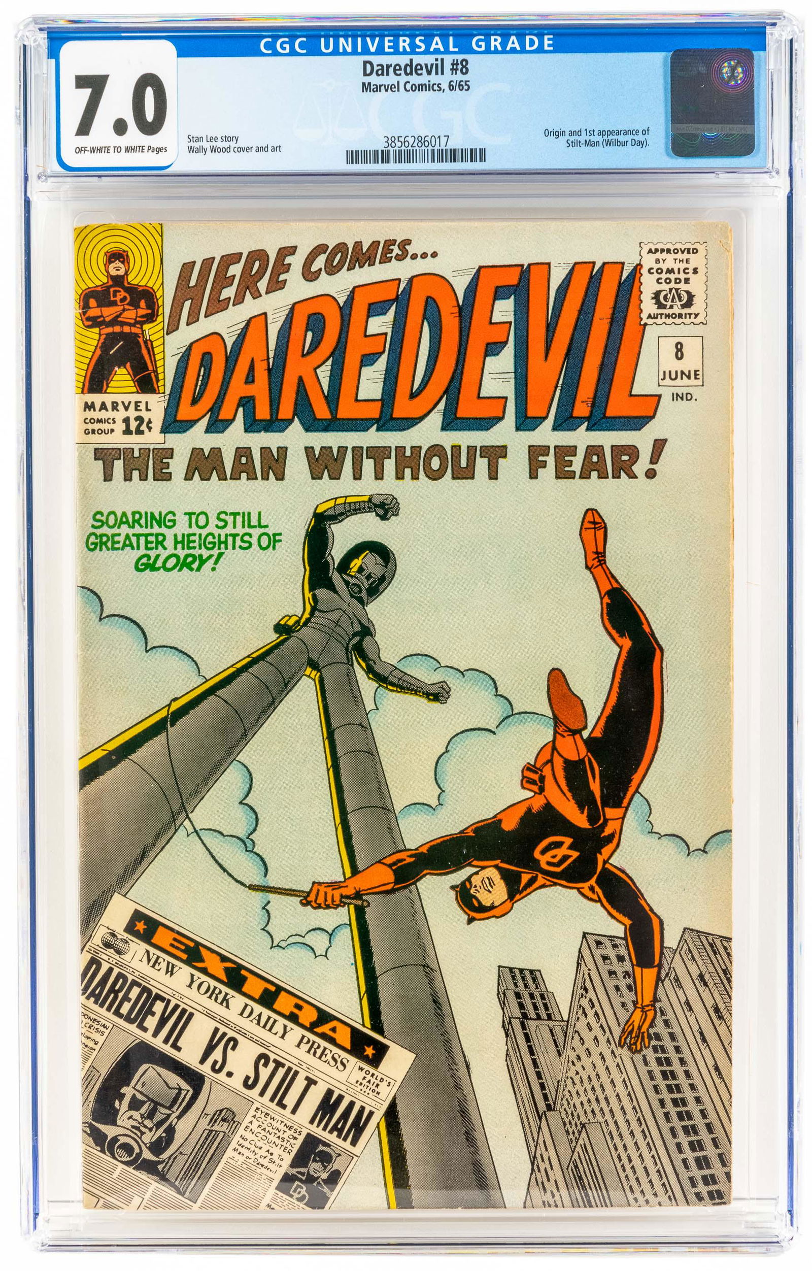 DAREDEVIL#8 * CGC 7.0 * DD vs Stilt-Man (1 of 2)