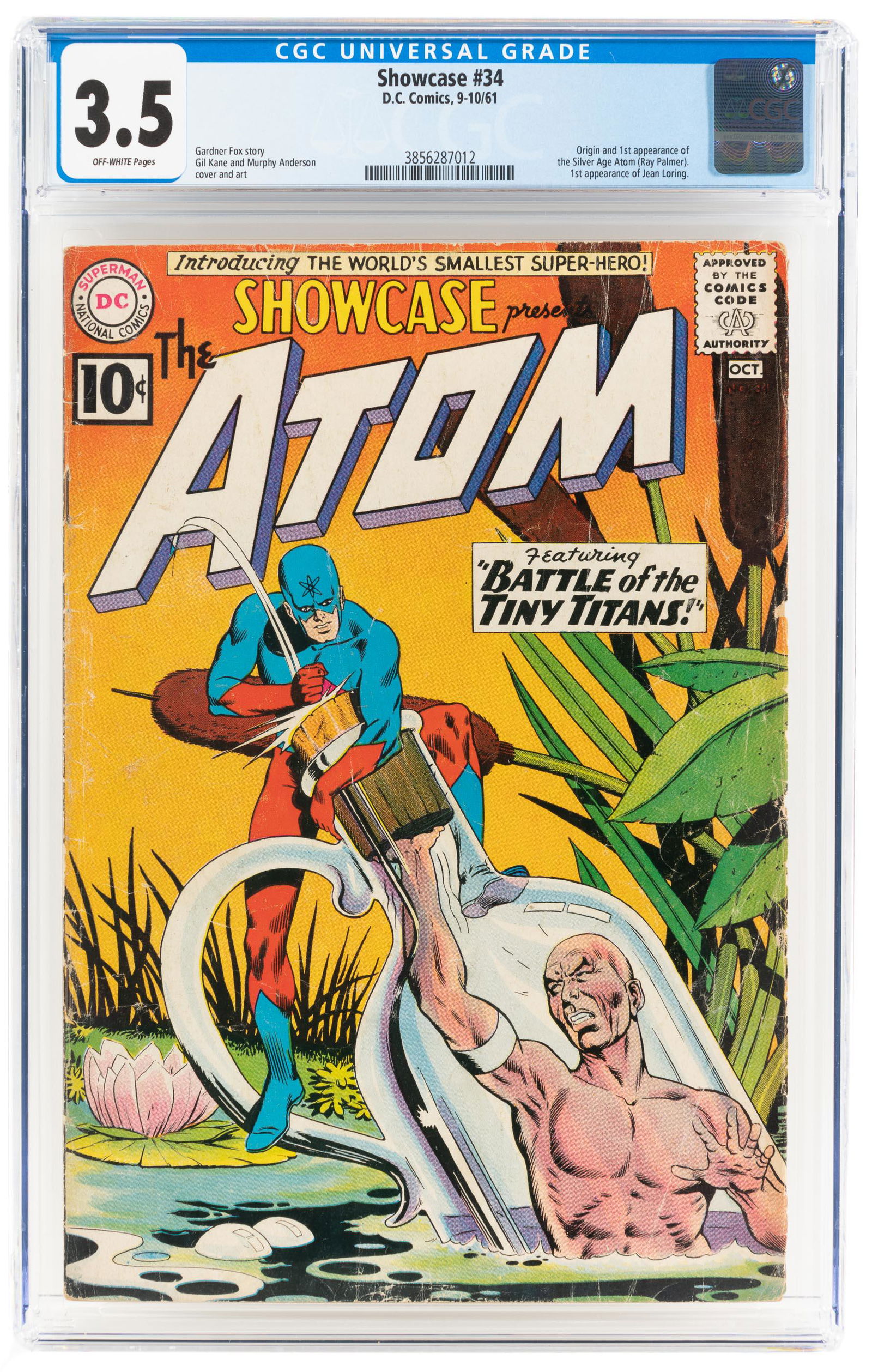 SHOWCASE #34 * CGC 3.5 * Origin & 1st App: The ATOM (1 of 2)
