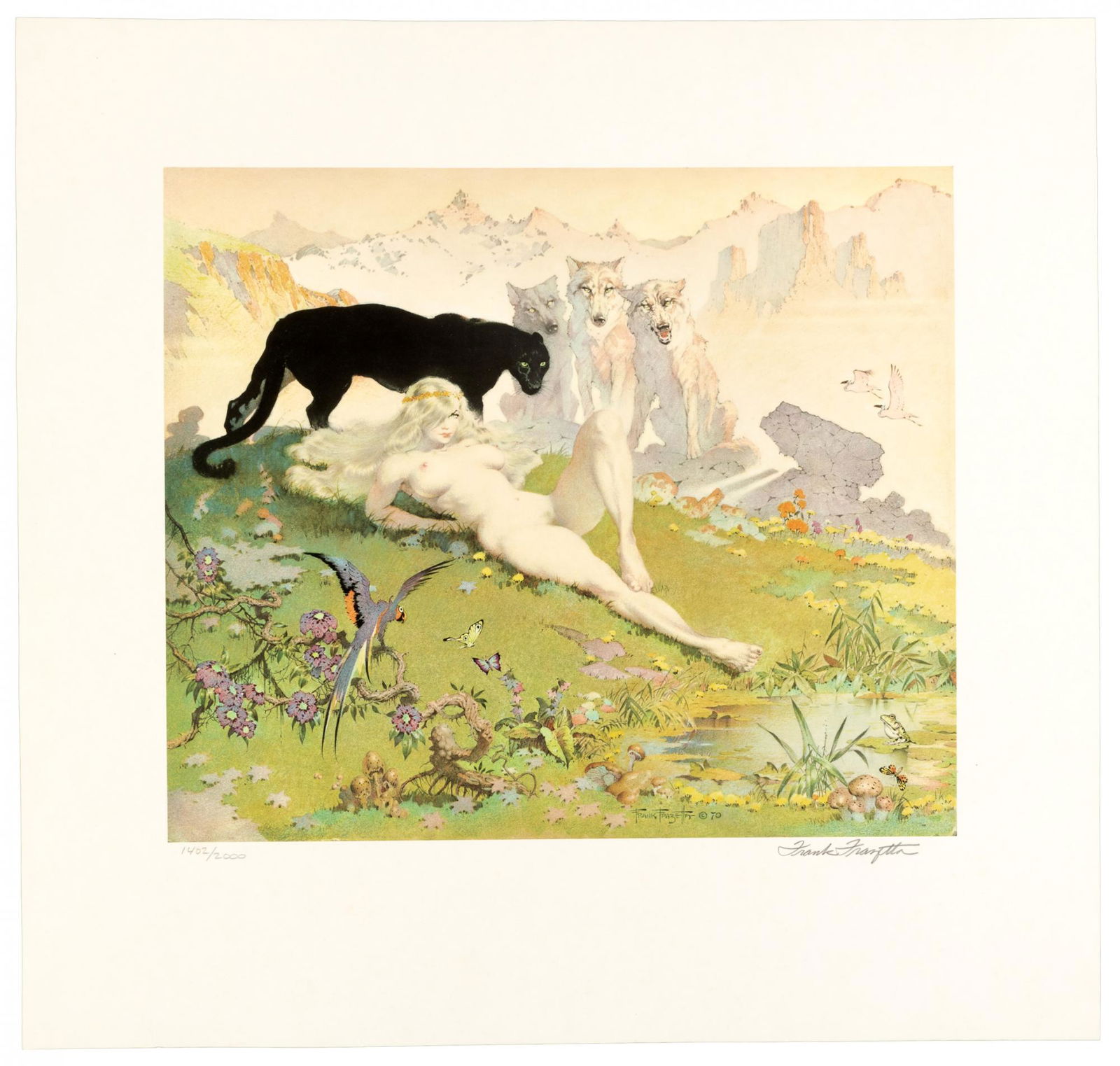 FRANK FRAZETTA Golden Girl Signed Ltd Print 1978 (1 of 4)