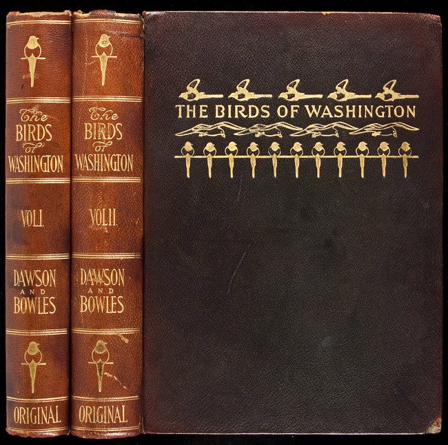 Birds of Washington 2 vols Wm Dawson 1909: Title: The Birds of Washington: A Complete, Scientific and Popular Account of the 372 Species of Birds Found in the State Author: Dawson, William Leon Description: 2 volumes. 997 pp. Over 300 half-ton