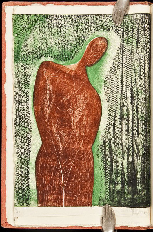 This Hunger... by Anais Nin w/signed woodblocks: Title: This Hunger... Author: Nin, Anaïs Description: Illustrated with 5 color woodblocks by Ian Hugo. Pictorial boards, slipcase. One of 50 copies, out of series. First Edition.Each woodblock signed