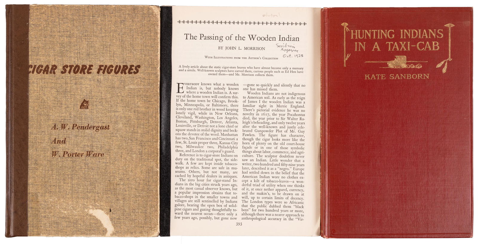 Three works on Indian cigar store statues (1 of 5)