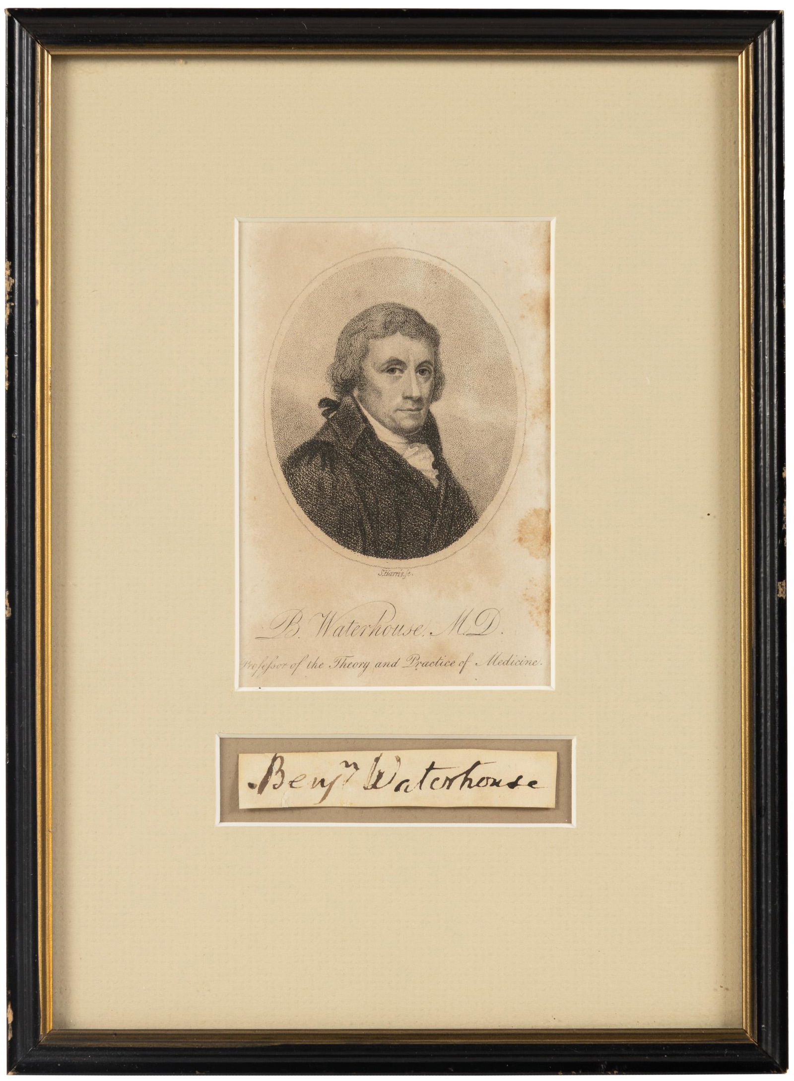 Benjamin Waterhouse Autograph (1 of 4)