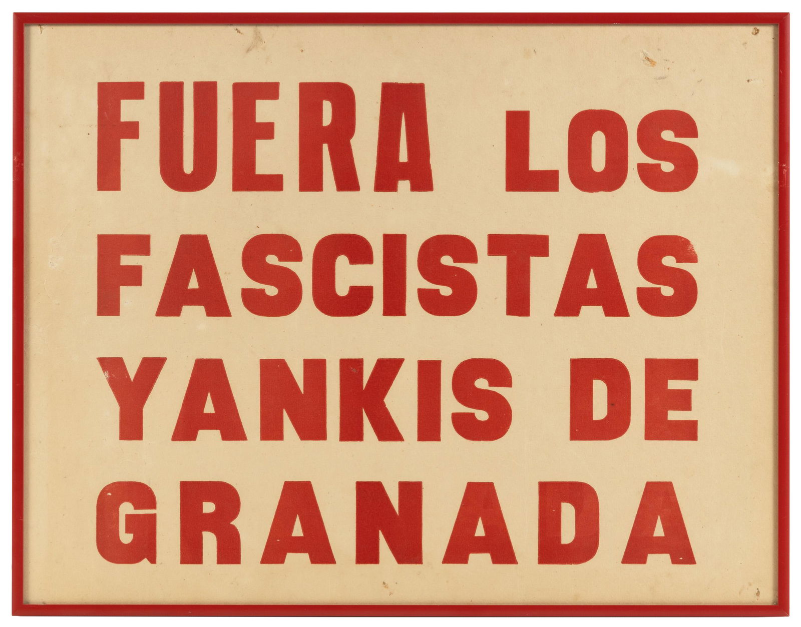 Circa 1983 Protest Poster (1 of 1)