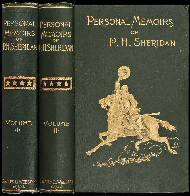Personal Memoirs of P.H. Sheridan: Title: Personal Memoirs of P.H. Sheridan, General United States Army Author: Sheridan, P.H. Description: 2 volumes. Illustrated with wood engravings and maps, some folding. (8vo) 9x5¾, original gilt 