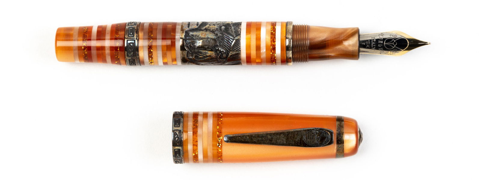 MARLEN Egizia Sterling Silver Ltd Ed Fountain Pen (1 of 2)