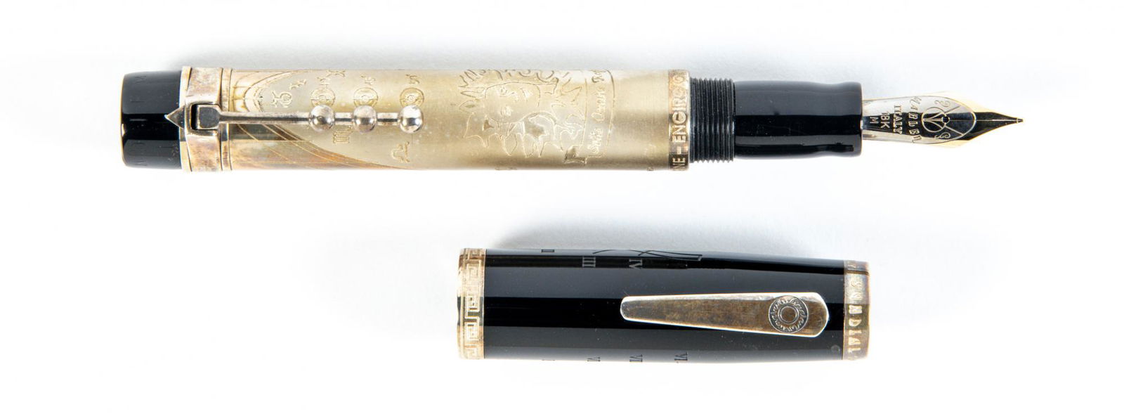 MARLEN Sundial Sterling Silver Ltd Ed Fountain Pen (1 of 1)