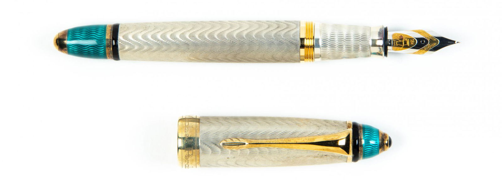 MICHEL PERCHIN Art Deco Turquoise Ltd Ed FP (1 of 2)