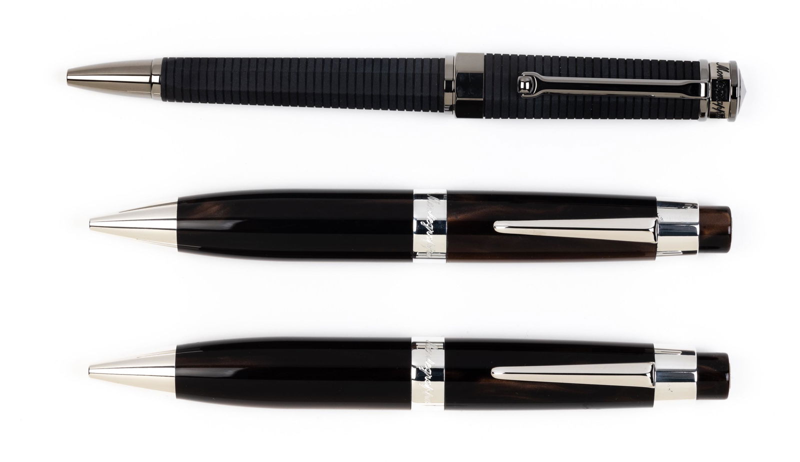 MONTEGRAPPA: 3 Tonda & NeroUno Linea Ballpoints (1 of 1)