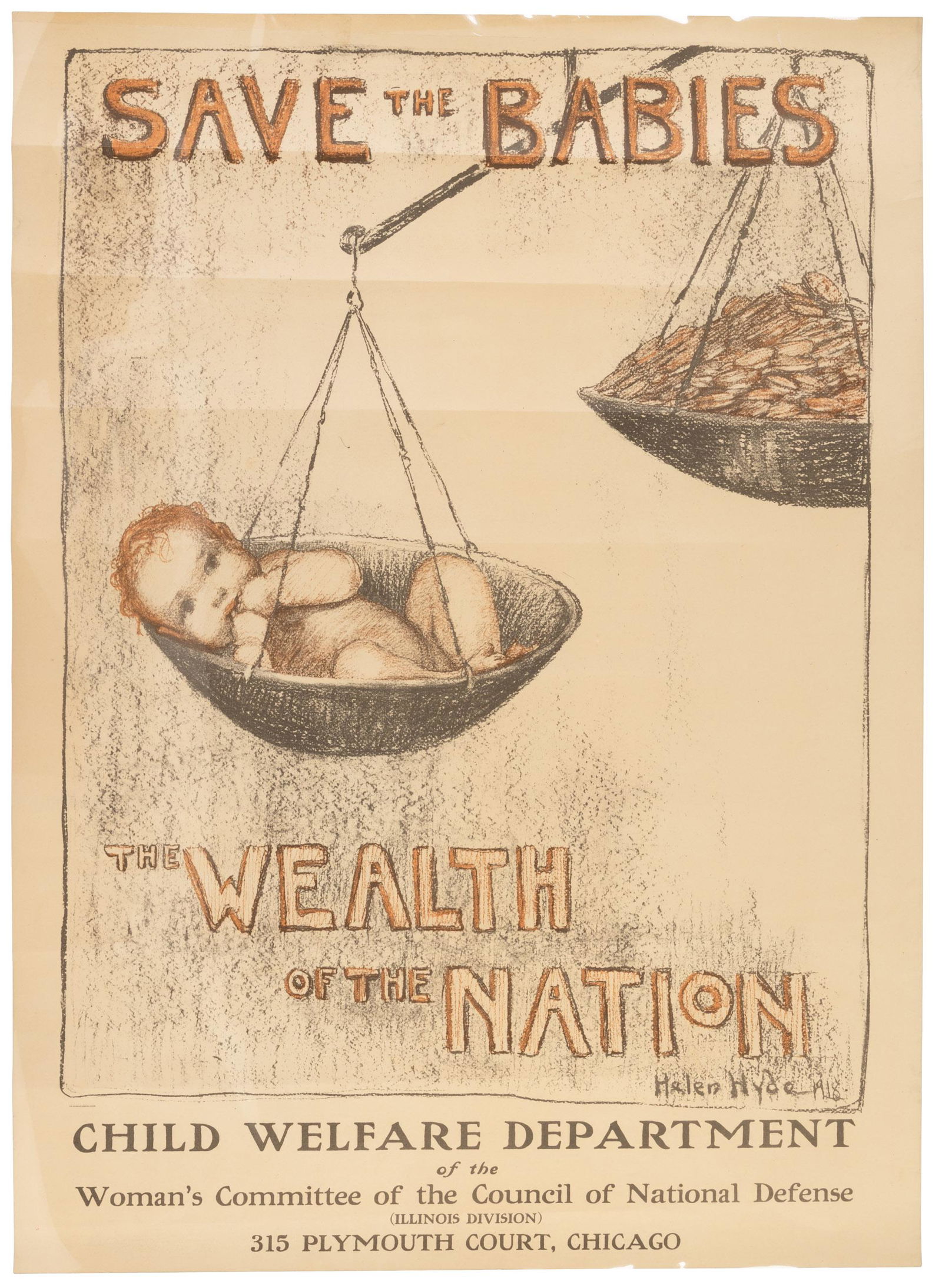 Child welfare poster during World War I (1 of 1)