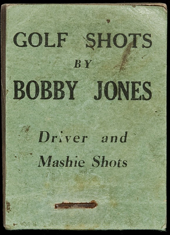 Golf Shots by Bobby Jones photo flip book 1930: Title: Golf Shots by Bobby Jones: Driver and Mashie Shots Author: Jones, [Robert Tyre] Bobby, [Jr.] Description: [100] pp. Illustrated throughout with flip-action pictures of Jones from photographs of