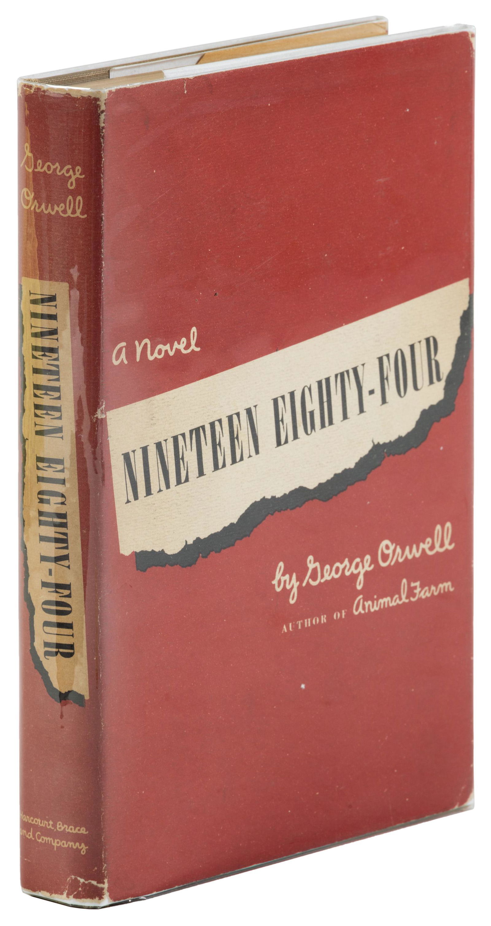 Orwell's Nineteen Eighty-Four in red jacket (1 of 1)