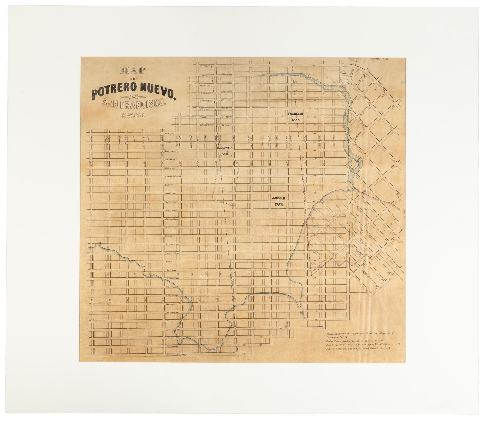 Ms. map of Potrero district SF 1865 (1 of 5)