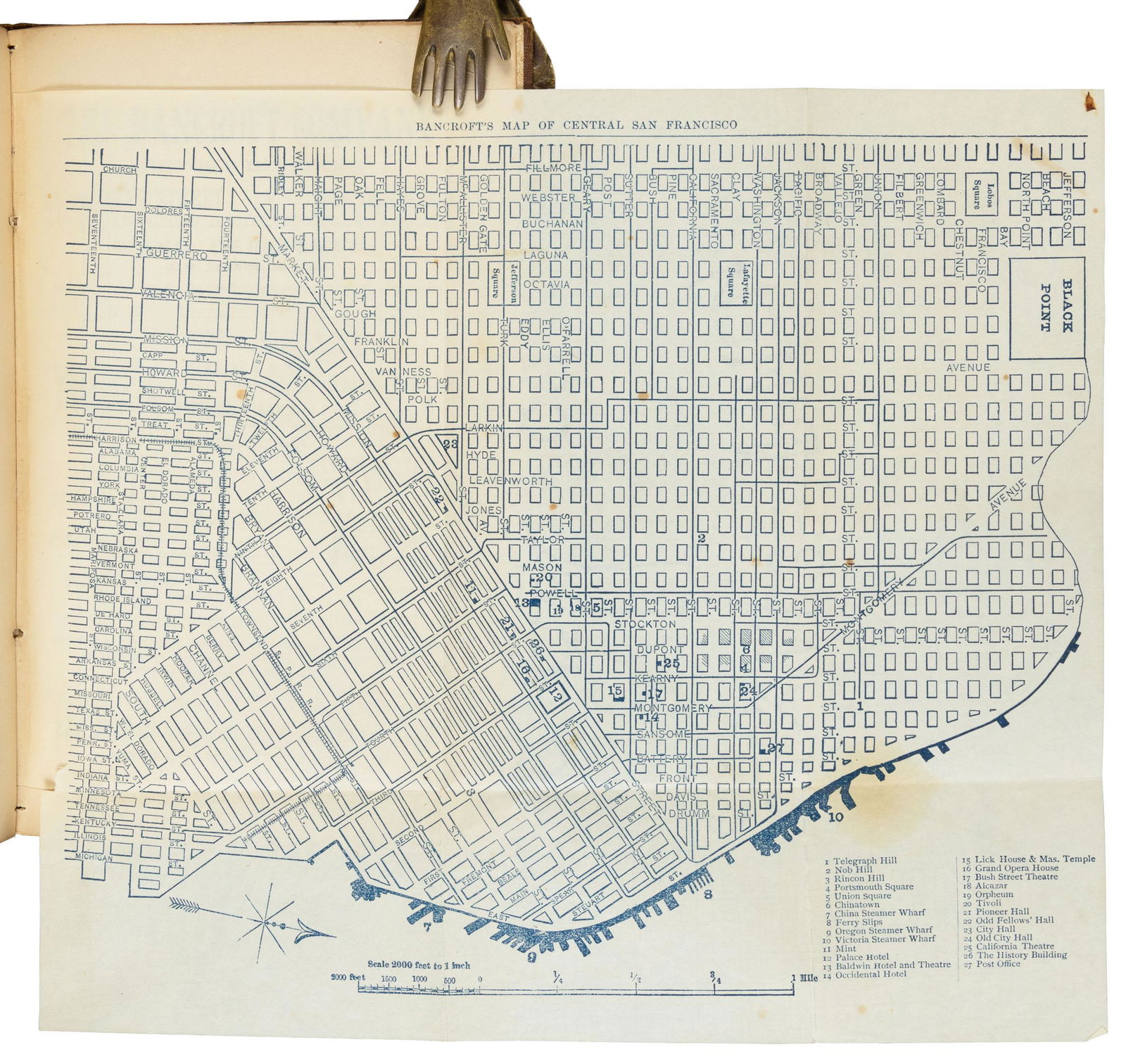 Scarce guide to San Francisco with maps 1888 (1 of 7)