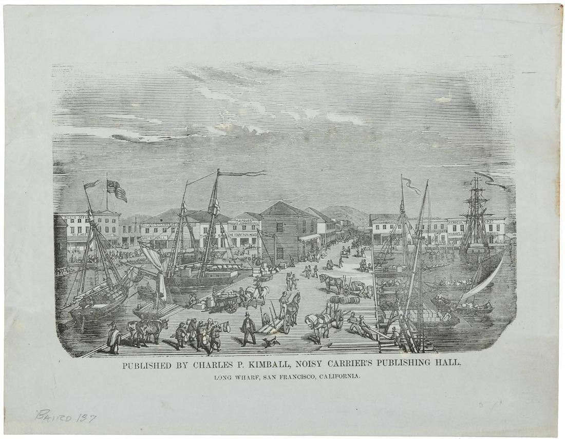 Letter sheet of Long Wharf, S.F. (1 of 1)