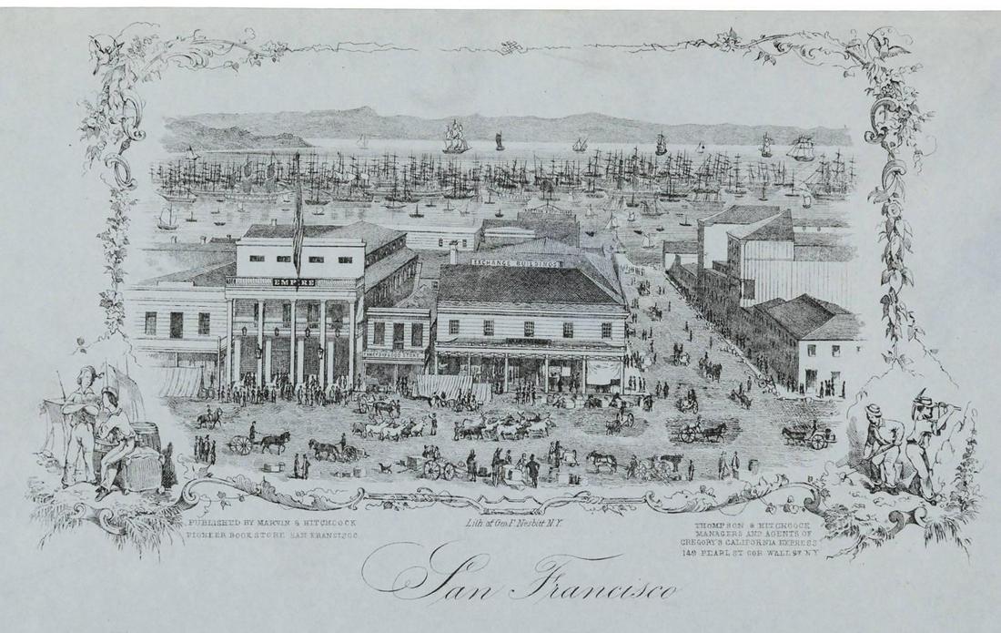 Pictorial Letter Sheet 1850 View of San Francisco (1 of 2)