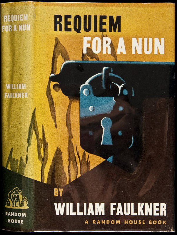 Requiem for a Nun by William Faulkner 1st in dj: Title: Requiem for a Nun Author: Faulkner, William Description: Light green and black cloth with gilt title, pictorial jacket. First Trade Edition.Faulkner's first book after receiving the Nobel Prize