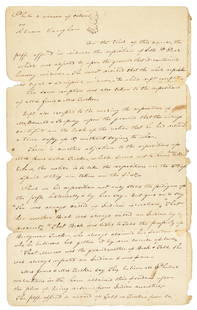 Manuscript document on early court case of slave law: Heading: (African-American, 1824) Author: Grundy, Felix and James Rucks Title: Original manuscript statement of legal argument on the issue of Negro slave identity Place Published: Nashville, Tennesse