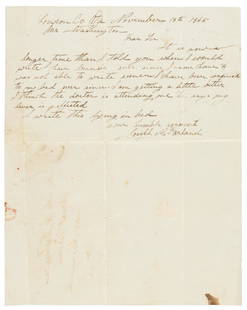 Slave overseer of Washington's Mt. Vernon: Heading: (African-American, 1845)Author: McFarland, JosephTitle: Letter to George Washington descendant from his Mt. Vernon overseer Place Published: Arcola, Loudon County, Virginia Publisher: Date