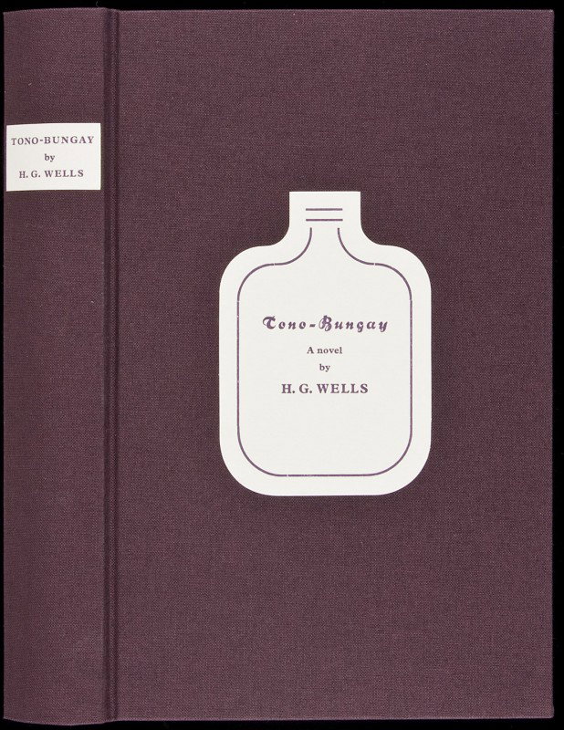 H.G. Wells Tono-Bungay Arion Press Edition: Title: Tono-Bungay Author: Wells, H.G. Description: Illustrations by Stan Washburn. (8vo) brown cloth, pamphlet "Notes for Tono-Bungay", slipcase. Number 52 of 300 copies. Heading: zzc(Arion Press)Pla