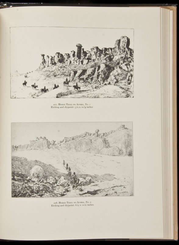 Etchings of Edward Borein-John Howell in dj: Title: The Etchings of Edward Borein: A Catalogue of his Work Author: Galvin, John Description: Compiled with the assistance of Warren R. Howell. In collaboration with Harold G. Davidson. (4to), gilt-