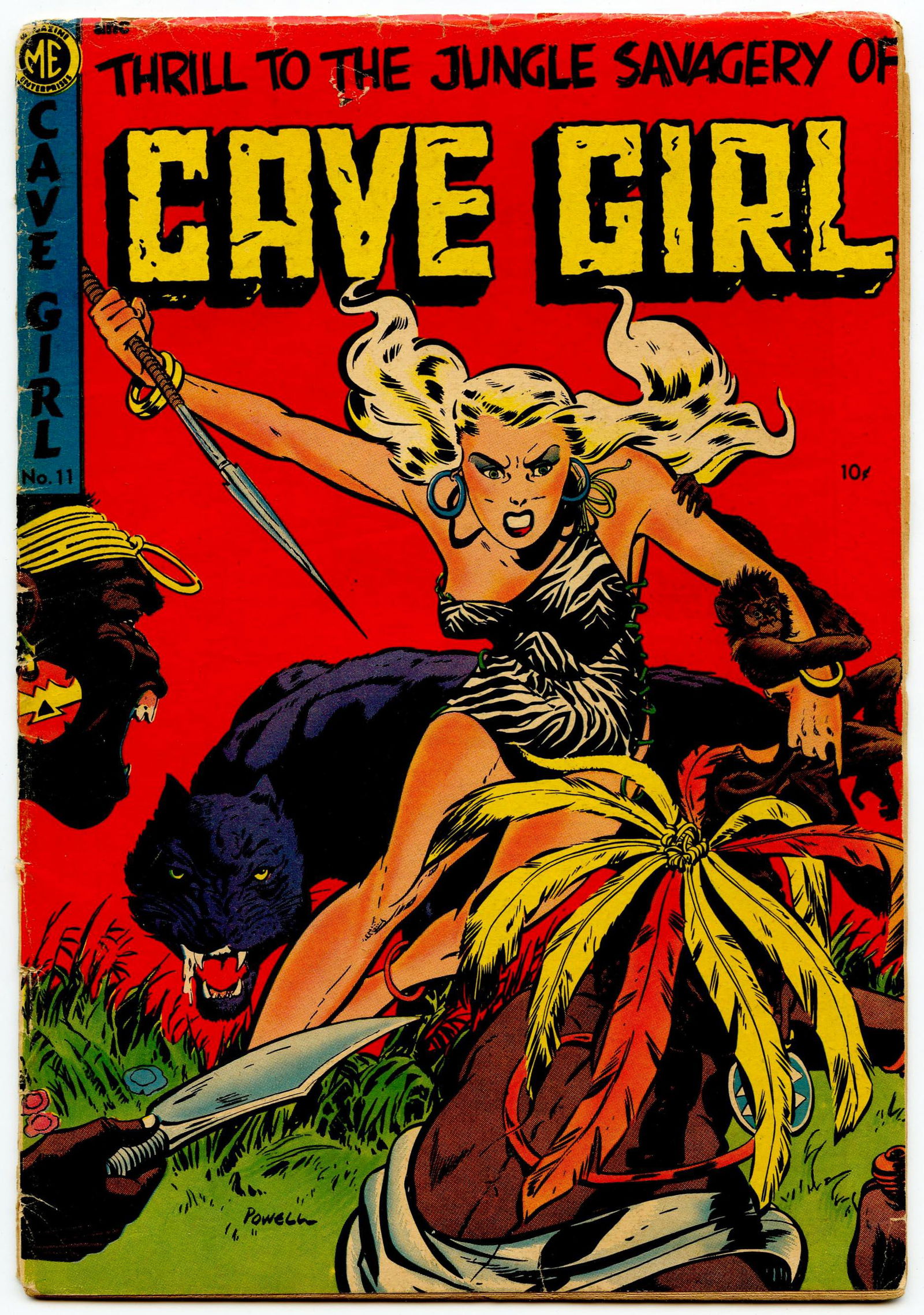CAVE GIRL #11 (1st Ish) * 2.0 * Bob POWELL * Jungle Jane Steals Thun'da's Thunder (1 of 2)