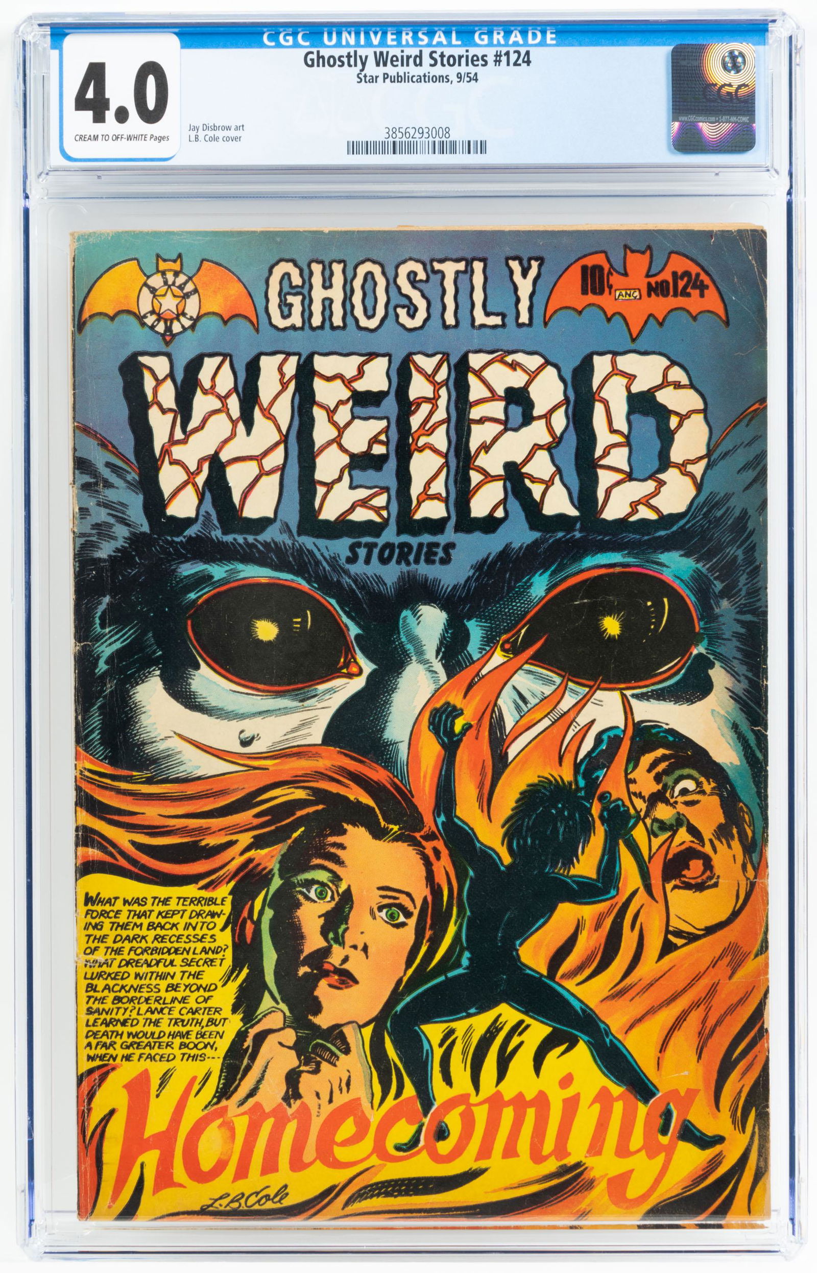 Ghostly Weird Stories #124 * CGC 4.0 * L.B. COLE Cover * Terrors of the Jungle (1 of 2)