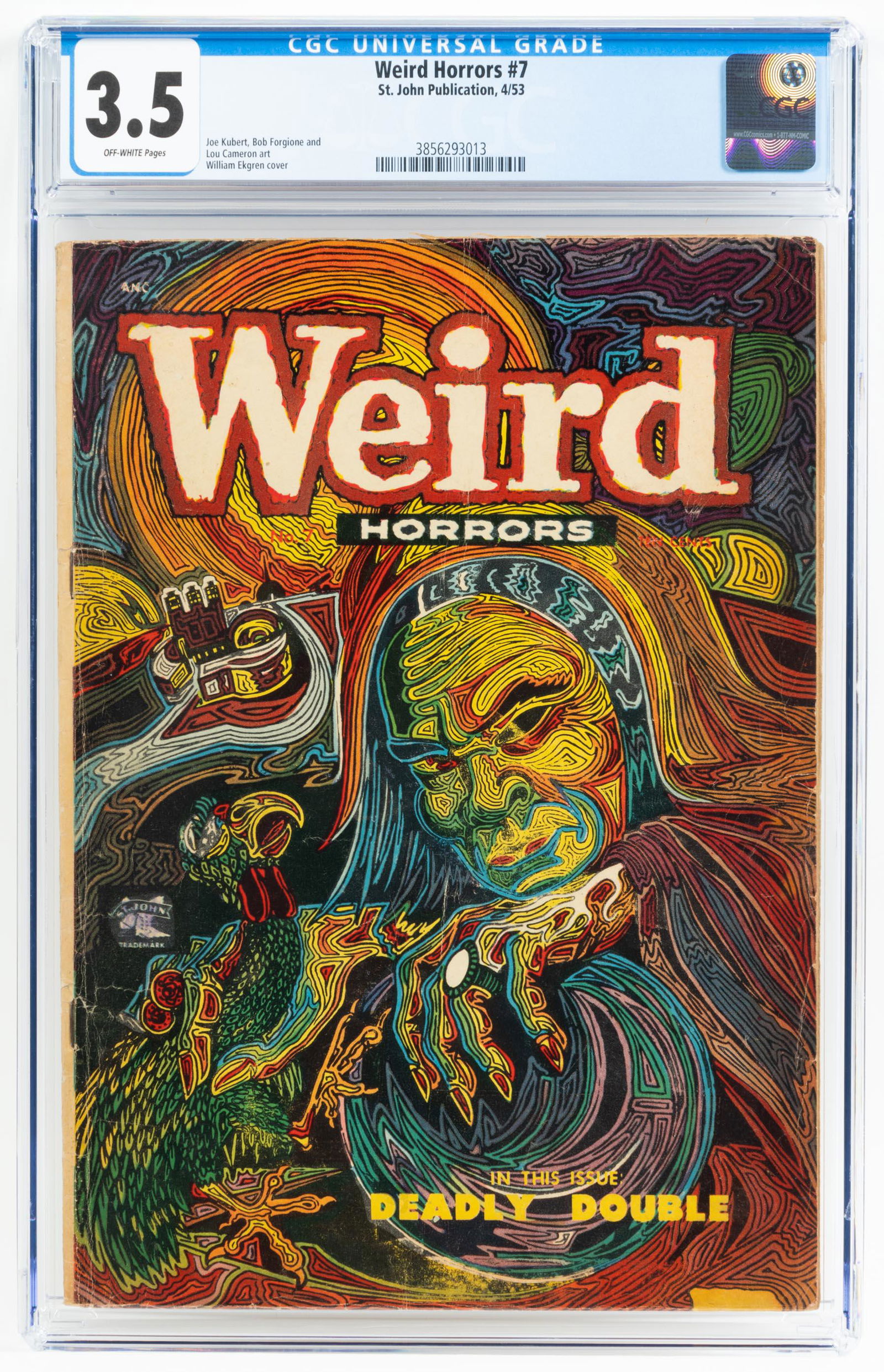 WEIRD HORRORS #7 * CGC 3.5 * Secrets of EKGREN * Psychotic Pamphlets (1 of 2)