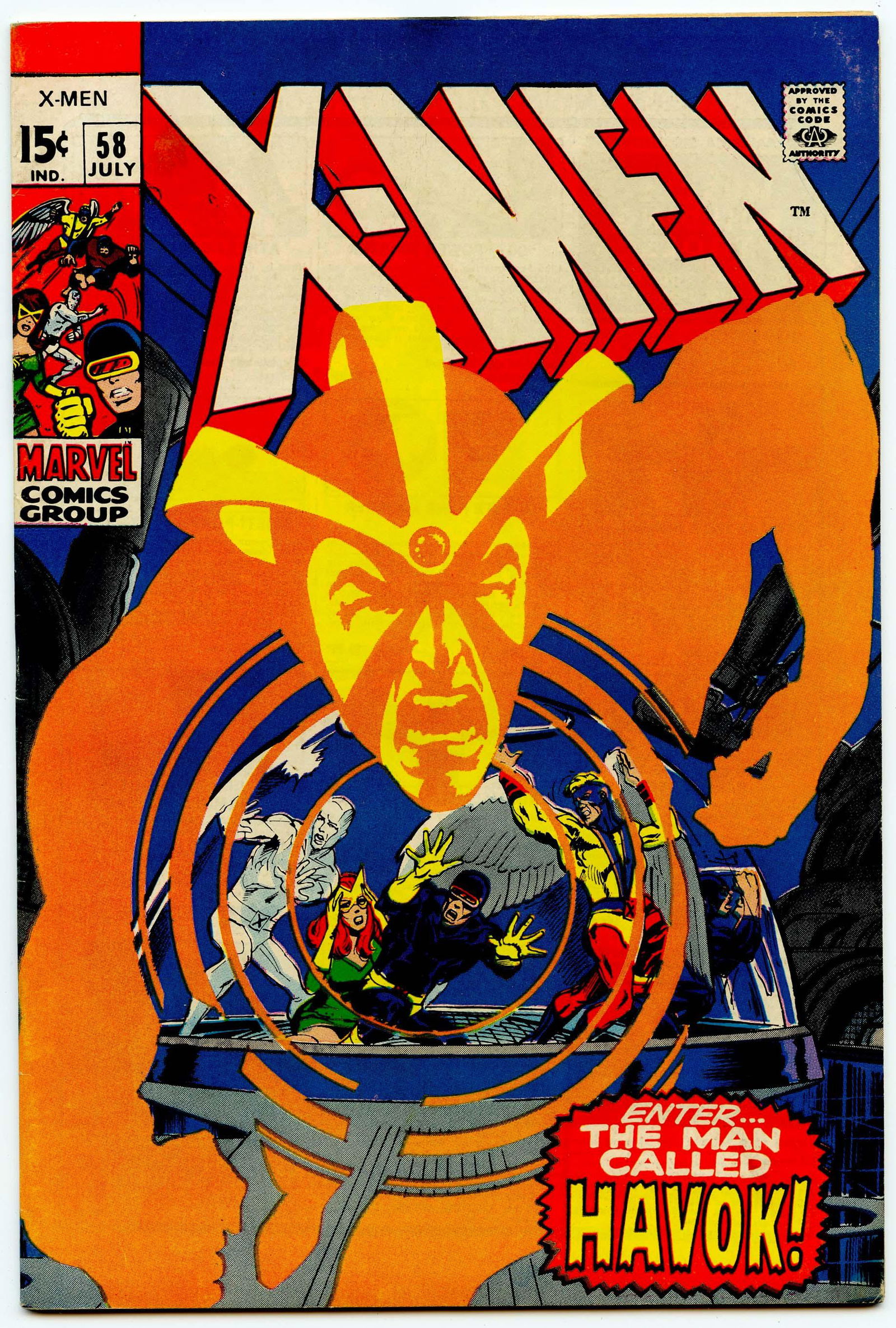 X-MEN #58 * 6.5 * Neal ADAMS * 1st HAVOK in Costume (1 of 2)