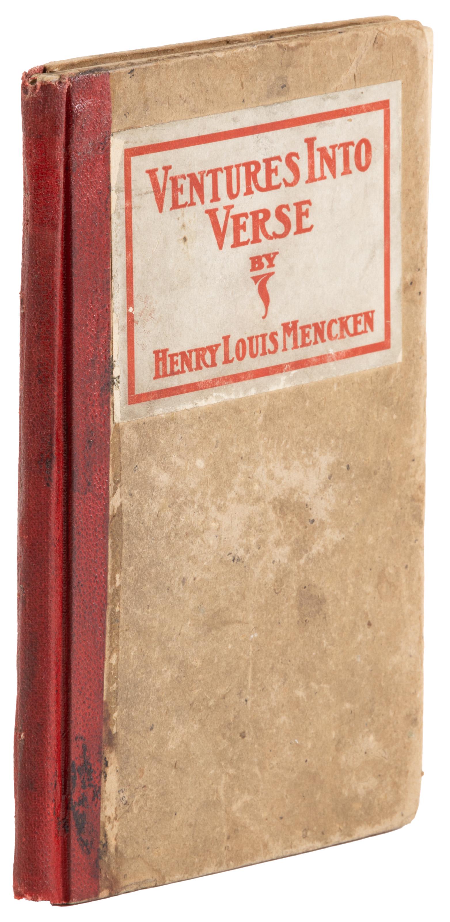 H.L. Mencken's 1st book inscribed (1 of 10)