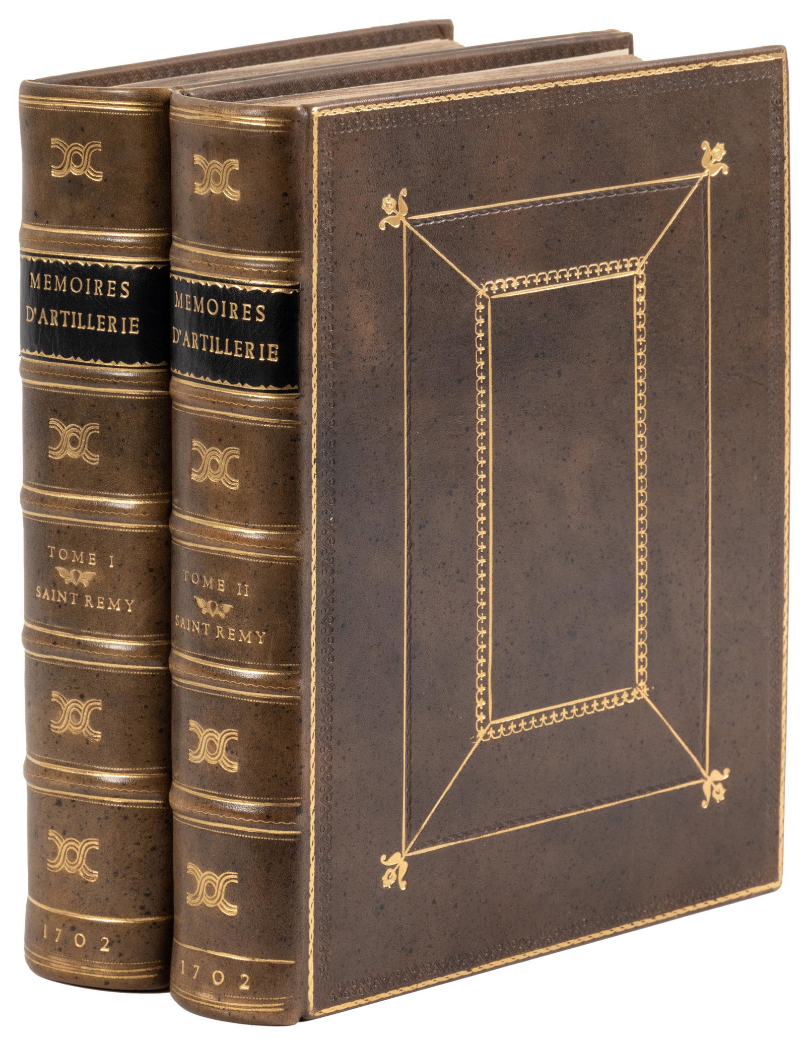 With 171 plates of 18th-century weaponry: Heading: Author: Saint-Remy, Pierre Surirey de Title: Memoires d'artillerie, où il est traité des mortiers, petards, arquebuses à croc, mousquets, fusils &c.... Place Published: Amsterdam Publisher