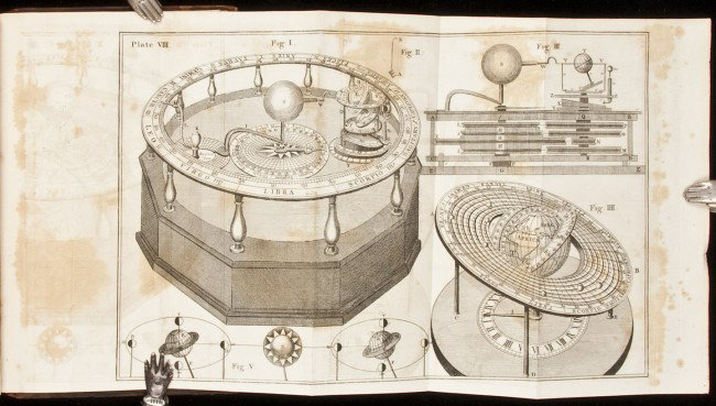 James Ferguson's Astronomy 1st American Edn: Title: Astronomy Explained Upon Sir Isaac Newton's Principles, and made easy to those who have not studied Mathematics. To which are added, a Plain Method of Finding the Distance of all the Planets fr