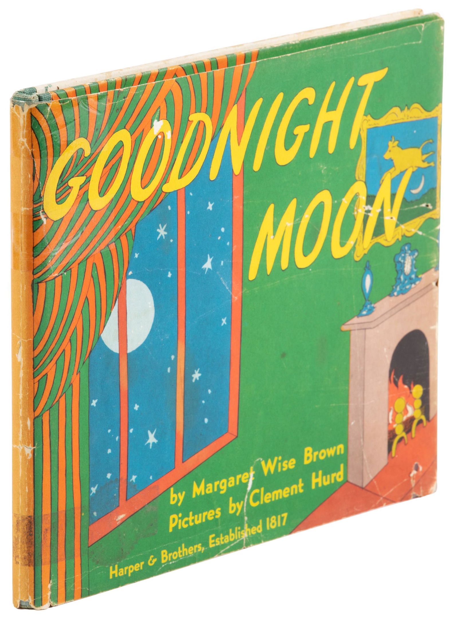 Goodnight Moon w/jacket: Heading: Author: Brown, Margaret Wise Title: Goodnight Moon Place Published: [New York] Publisher:Harper & Brothers Date Published: 1947 Description: Illustrated in color b