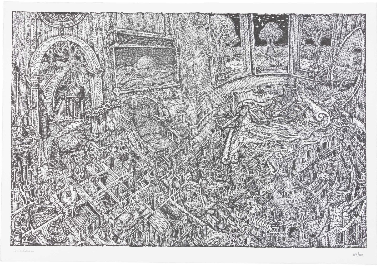 David Welker The Maze 1/150 signed (1 of 1)