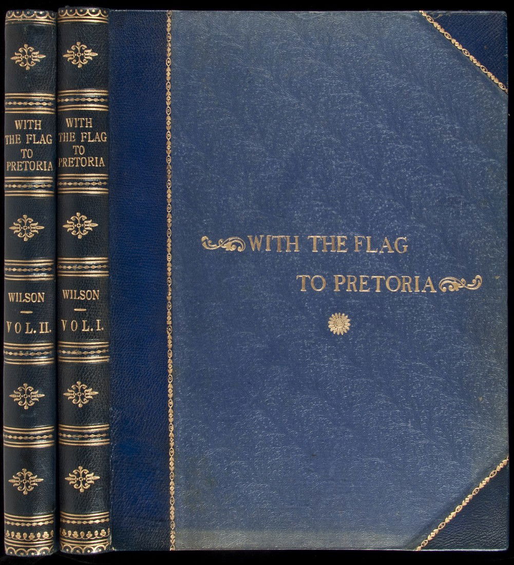 With the Flag to Pretoria History of the Boer War: Title: With the Flag to Pretoria: A History of the Boer War of 1899-1900 Author: Wilson, H.W. Description: 2 volumes. Profusely illustrated from photographs, drawings, maps etc. (Folio) 32.4x24 cm. (1