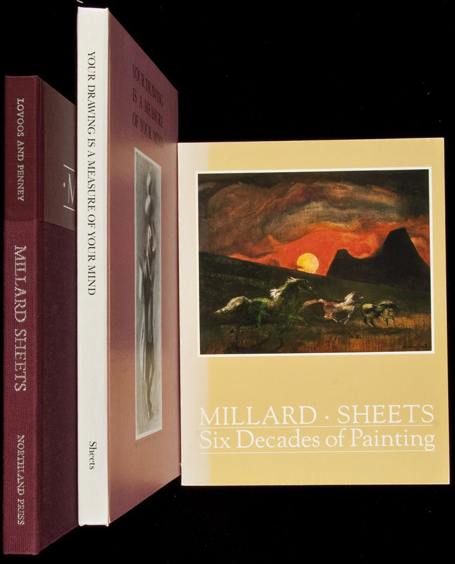 3 with illustrations by Millard Sheets: Title: Three works by or featuring illustrations by Millard Sheets Author: Sheets, Millard Description: Includes: Sheets, Millard. Your Drawing is a Measure of Your Mind. No. 124 of 200 clothbound cop