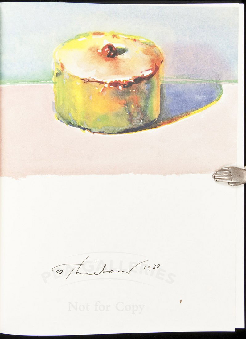 Wayne Thiebaud Private Drawings signed: Title: Private Drawings: The Artist's Sketchbook Author: Thiebaud, Wayne Description: Unpaginated. Facsimile reproduction of the artist's sketchbook. Small pamphlet in pocket inside front cover. (4to)