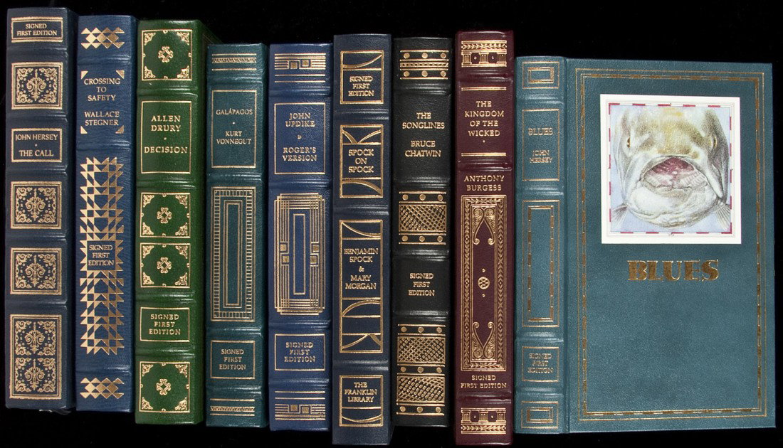 Signed First Editions Franklin Lib 14 vols: Title: Signed First Editions published by the Franklin Library - fourteen volumes Author: ** Description: Includes: Vonnegut, Kurt. Galapagos. With embossed personal library stamp of R. Steven Murdoch
